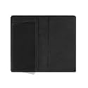 Leather Checkbook Cover with Pen Holder and Built-in Divider Basic Checkbook Holder Case for Men&Women (Cross Black)