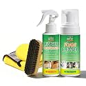Leather Cleaner and Conditioner Kit, Foam Cleaner & Faux Leather Conditioner, Leather Car Cleaner Set with Brush for Car Interior Cleaner, Furniture, Leather Couch, Shoes & Boots, 5 Piece
