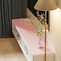 Leather Desk Mat,1.8mm Thick,15.75x63 Inch Desk Cover,Pink Desk Mat,Desk Protector Mat,Dresser Cover Top,Desktop Cover,Dresser Cover Top for Bedroom(Pink+Silvery,15.75x63)
