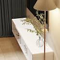 Leather Desk Mat,1.8mm Thick,16x60 Inch Desk Cover,Desk Protector Mat,Dresser Cover Top,Faux Leather Table Cover,Side Table Cover,Office Desk Cover,Office Table Cover(White+White,16x60)