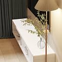Leather Dresser Cover,1.8mm Thick,14x96 Inch,Dresser Protector Top,Dresser Top Protector,Dresser Cover Top,Dresser Top Cover,Dresser Cover Top for Bedroom.(White+White,14x96)