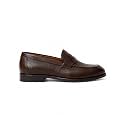 Leather Flap Penny Loafers with TPR Sole