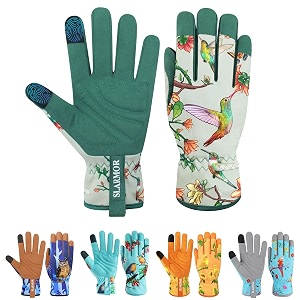 Leather-Gardening-Gloves for Women - Thorn-Proof Work-Gloves with