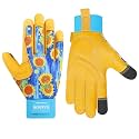 Leather-Gardening-Gloves for Women - Thorn-Proof Work-Gloves with