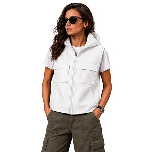 leather jacket for woman  gilet sleeveless riding jacket for women bikers