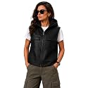 Leather Jacket for Woman | Gilet Sleeveless Riding Jacket for Women Bikers