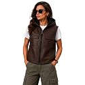 Leather Jacket for Woman | Gilet Sleeveless Riding Jacket for Women Bikers