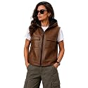 Leather Jacket for Woman | Gilet Sleeveless Riding Jacket for Women Bikers