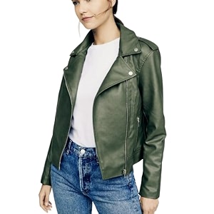 leather jacket for women biker black