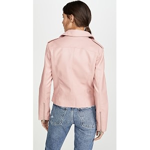 leather jacket for women biker black