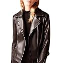 Leather Jacket For Women Biker Black