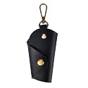 Leather Keychain, Key Pouch for Home Keys, Key Organizer with Key Holder Pouch, Compact Key Case for Daily Use, 8 x 4.7 cm