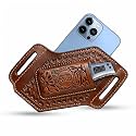 Leather Knife Sheath for Belt Pocket Folding Knife Holder Compact Draw Knifes Carrier EDC Tools Holster