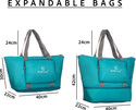 Leather Land Luxury Foldable travel bag in C GREEN Small Travel Bag  - 2in 1 Size