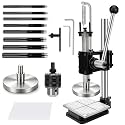 Leather Press Hole Puncher Leather Cutting Machine Hand Punching Machine for DIY Craft Punching Holes Cutting, Forming Pressing,Install Rivets and Snap Buttons