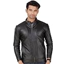 Leather Retail Black Faux Leather Biker Jacket