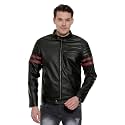 Leather Retail cherry striped Faux Leather Jacket
