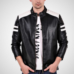 Leather Retail Full Sleeve Colorblock Men Jacket