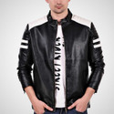 Leather Retail Full Sleeve Colorblock Men Jacket