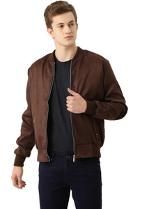 Leather Retail Full Sleeve Solid Men Jacket