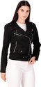 Leather Retail Full Sleeve Solid Women Jacket