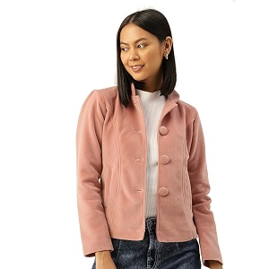 Leather Retail Long Winter Wear Velvet Jacket