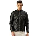 Leather Retail Men39s Faux Leather Solid Jacket