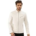 Leather Retail Men Solid Jacket