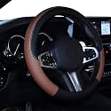 Leather Steering Wheel Cover Fit 14.5-15 Inch