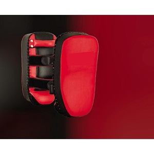 leather thai kickboxing training single piece kick focus pads