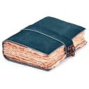 LEATHER VILLAGE-Leather Bound Vintage Journal -Royal Blue-13X8