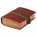 LEATHER VILLAGE-Leather Bound Vintage Journal -Christmas-13X8