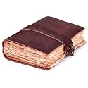 LEATHER VILLAGE-Leather Bound Vintage Journal -Fuchsia-7X5