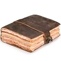 LEATHER VILLAGE-Leather Bound Vintage Journal -Rustic Brown-13X8