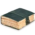 LEATHER VILLAGE-Leather Bound Vintage Journal -Turquoise-13X8