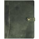 LEATHER VILLAGE Leather Portfolio for Men Women, Business Padfolio Folder