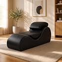 Leatherate Tantric Chaise Loung Chair Yoga Chaise