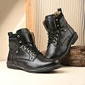 Leatherette Black Trendy Tough Heavy Duty Lace