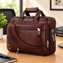 Leather World Men Brown Messenger Bag