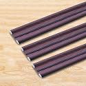 Leawall 42 Inch Door Bottom Gap Filler Strip, Stop Outside Dust, Hot Air, Insects, Water, Use in Wooden, Steel, Fiber, Plastic Doors 20mm Thickness Brown Pack of 2