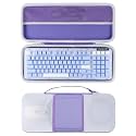 Lebakort Hard Case Compatible with Logitech Alto Keys K98M Keyboard, Purple