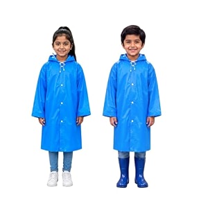 lebami waterproof raincoat with hood for kids boys amp girls- lightweight windproof rain jacket for kids and toddlers