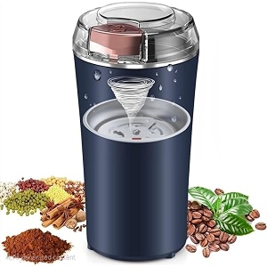 lebenlang coffee grinder electric mini grinder coffee beans grinder - electric portable grinder mixer for kitchen masala amp spice grinder with powerful stainless steel blades ideal for travel
