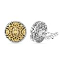 LeCalla 925 Sterling Silver Groomsmen Cufflinks Set | Classic &amp; Antique Designs Men's Cuff-links Jewelry Set | Cuff-Links for Wedding, Party, Anniversary, Business &amp; Special Occasion Gifts