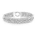 LeCalla Italian 925 Sterling Silver Byzantine Bracelets for Women | Handmade Classic Byzantine Link Chain Bracelet Jewelry Gift for Her Mom Wife