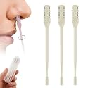 LECDOA 2-in-1 Nasal Hair Cutter, 2025 Upgraded Double-Sided Nose Hair Removal Tool, 360° Rotating Nose Hair Trimmer, Portable Hair Removal Tool for Men and Women (Beige, 3 PCS)