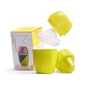 Lechin Hand Juicer, Lemon Squeezer, Two Squeezing Options, Yellow
