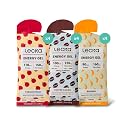 Lecka Natural Energy Gels – Maltodextrin-Free Running Fuel for Sensitive Stomachs – 27g Carbs from Real Fruit &amp; Basil Seeds – High-Electrolyte Marathon &amp; Ultra (Variety Pack - 3 Flavor, 12 Pack)