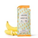 Lecka Energy Gel, 12 Gels | for Endurance Exercise, Made with Real Fruits and Basil Seeds, Provides Natural Energy and Electrolytes (12 Gels, Banana)