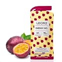 Lecka Energy Gel Passion Fruit - 27g Carbs, 90mg Sodium - Real Fruit, No Maltodextrin, Vegan, Gluten-Free - Running and Triathlon Fuel (12 Pack)